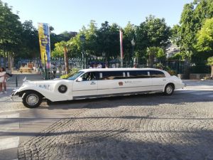 Limousine Baden in weiß