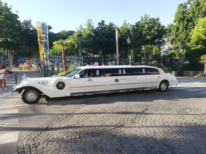 Limousine Baden in weiß Limousine Baden in weiß
