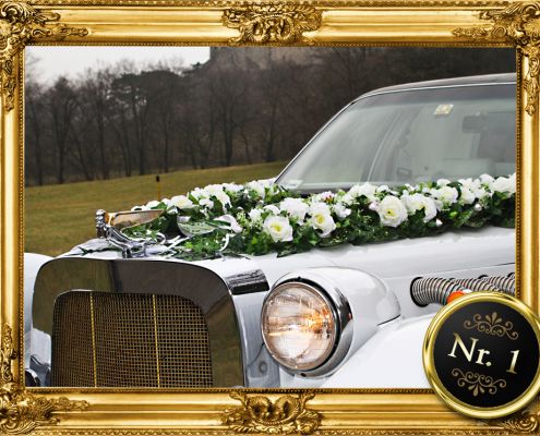 Blumenschmuck für Limousine mieten