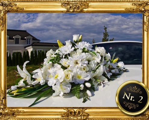 Blumenschmuck für Limousine mieten